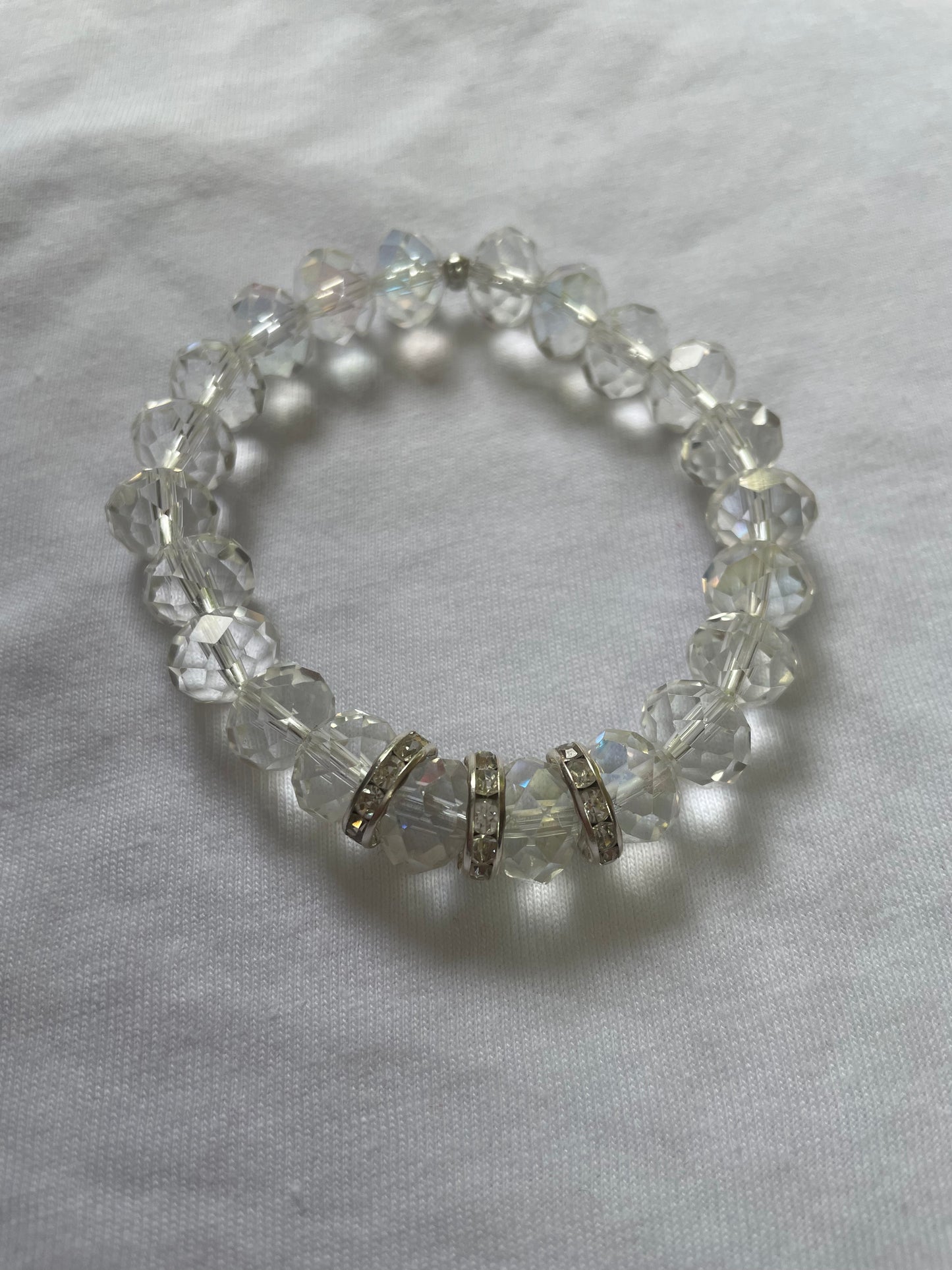 (bracelet) Clear beads